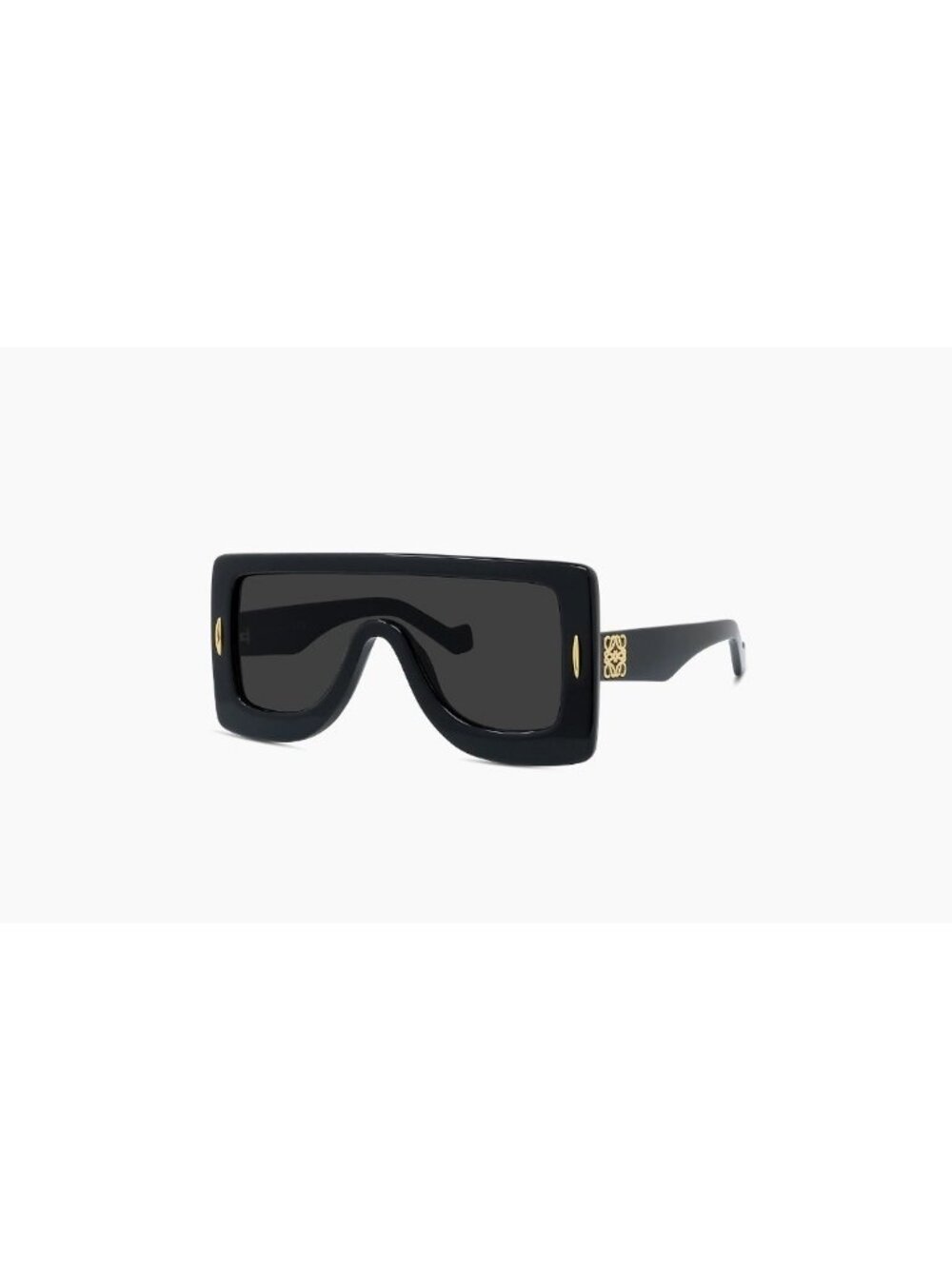 LOEWE'S Chunky Anagram mask unisex sunglasses + case 51mm LW40104- Black